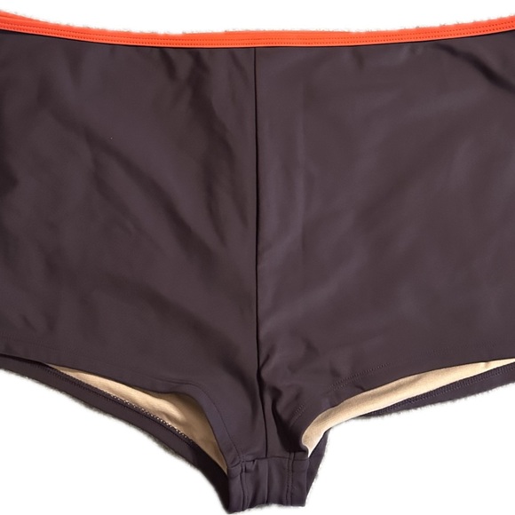 Cupshe Purple Boy Shorts Bikini with Red Accents/Straps - size XL bottom/L top - Picture 6 of 9